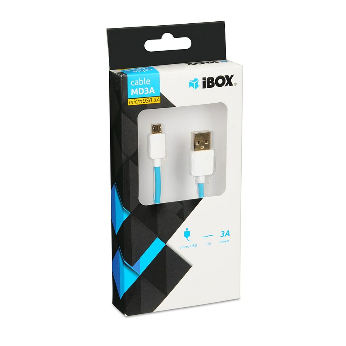 USB A till USB C Kabel Ibox IKUMD3A Blå 1 m