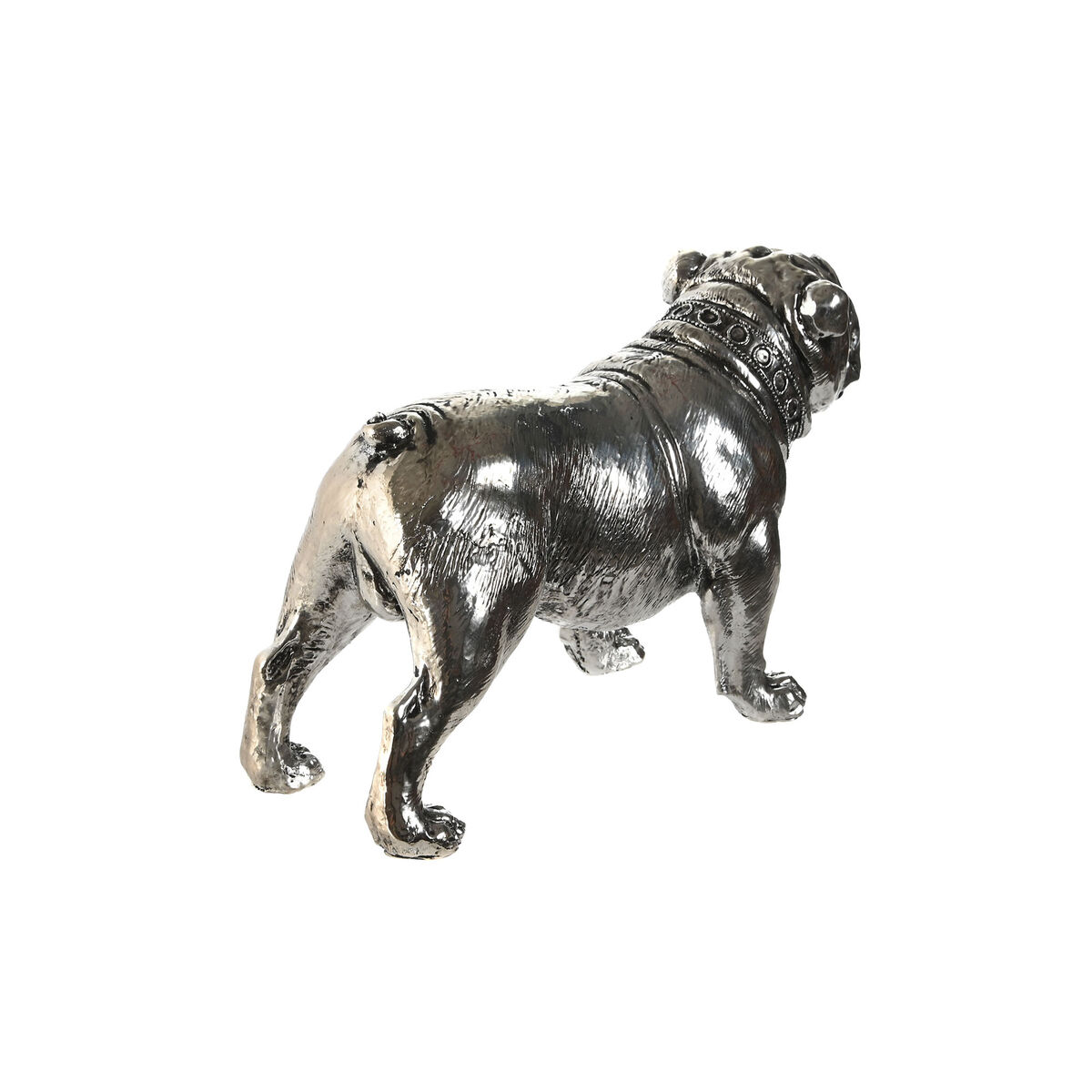 Prydnadsfigur Home ESPRIT Silvrig Hund Loft 28,5 x 11 x 16 cm - 2