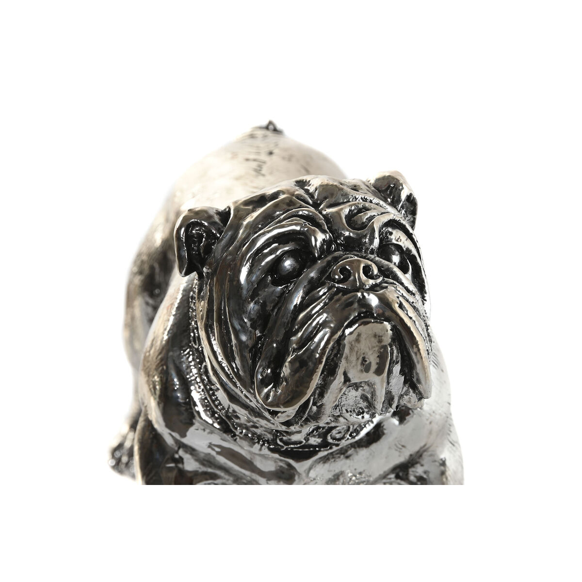 Prydnadsfigur Home ESPRIT Silvrig Hund Loft 28,5 x 11 x 16 cm - 3