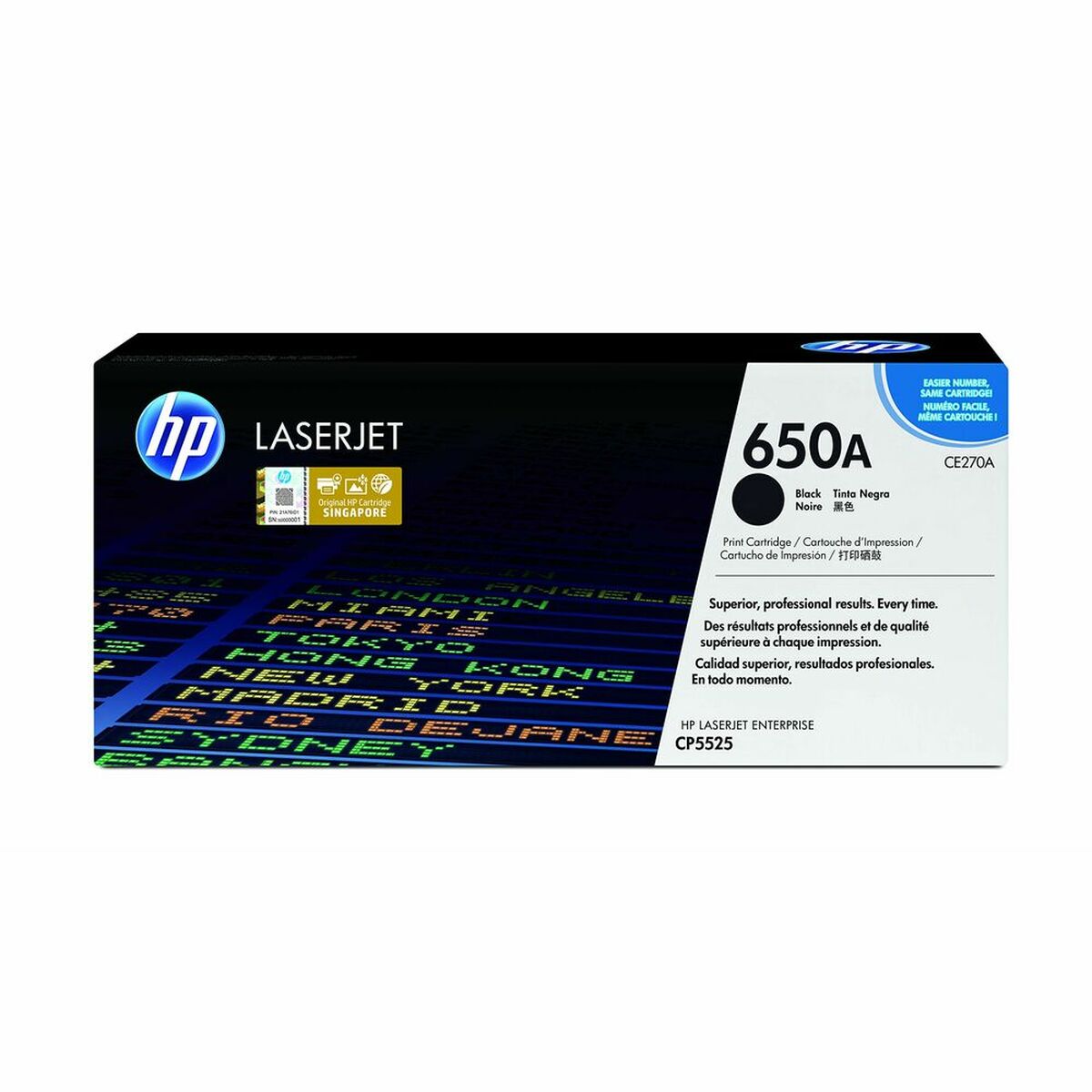 Original Toner HP CE270A Svart - 2