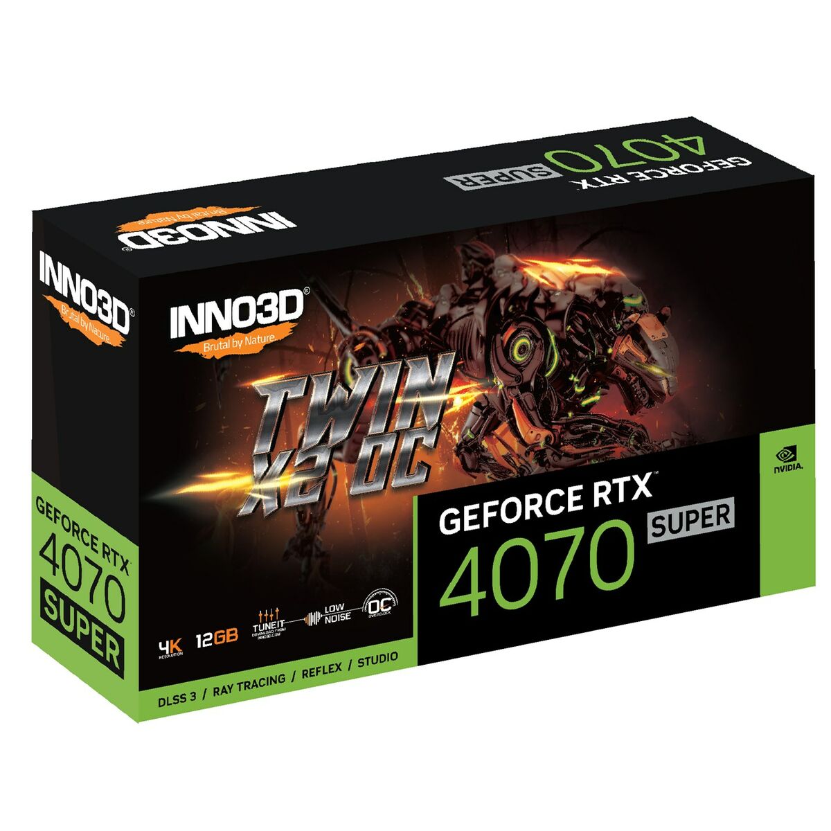 Grafikkort INNO3D TWIN X2 OC RTX 4070 SUPER 12 GB GDDR6X - 2