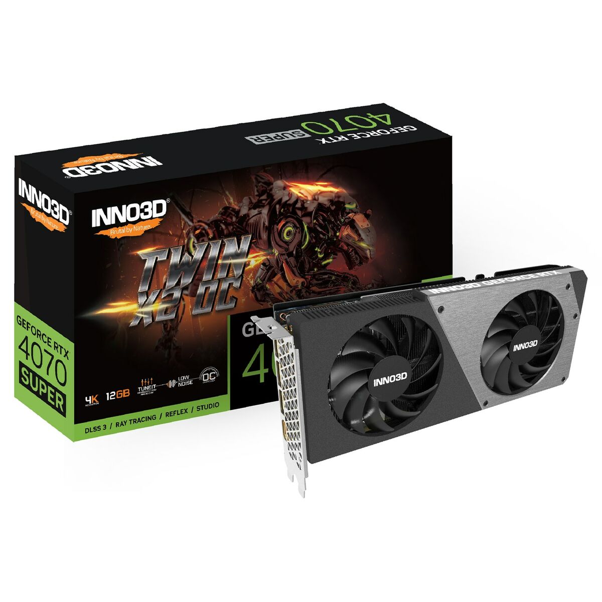Grafikkort INNO3D TWIN X2 OC RTX 4070 SUPER 12 GB GDDR6X