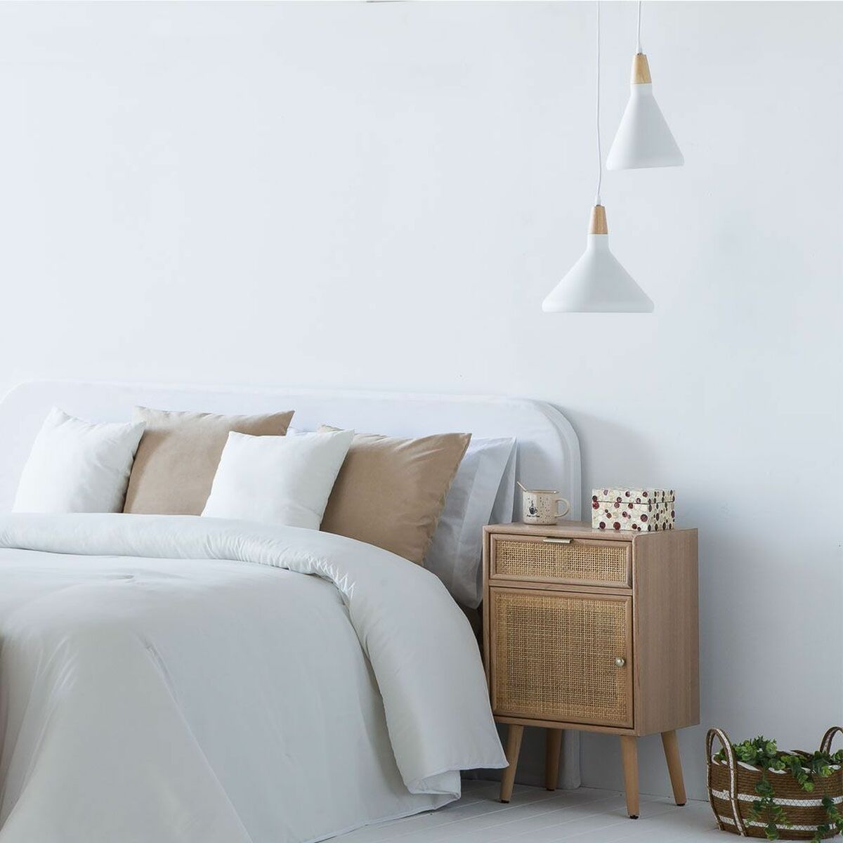 Nattduksbord Alexandra House Living Naturell - 2