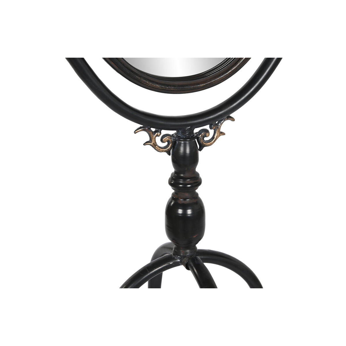 Fristående spegel DKD Home Decor Svart Metall Glas 61 x 62 x 174 cm - 7