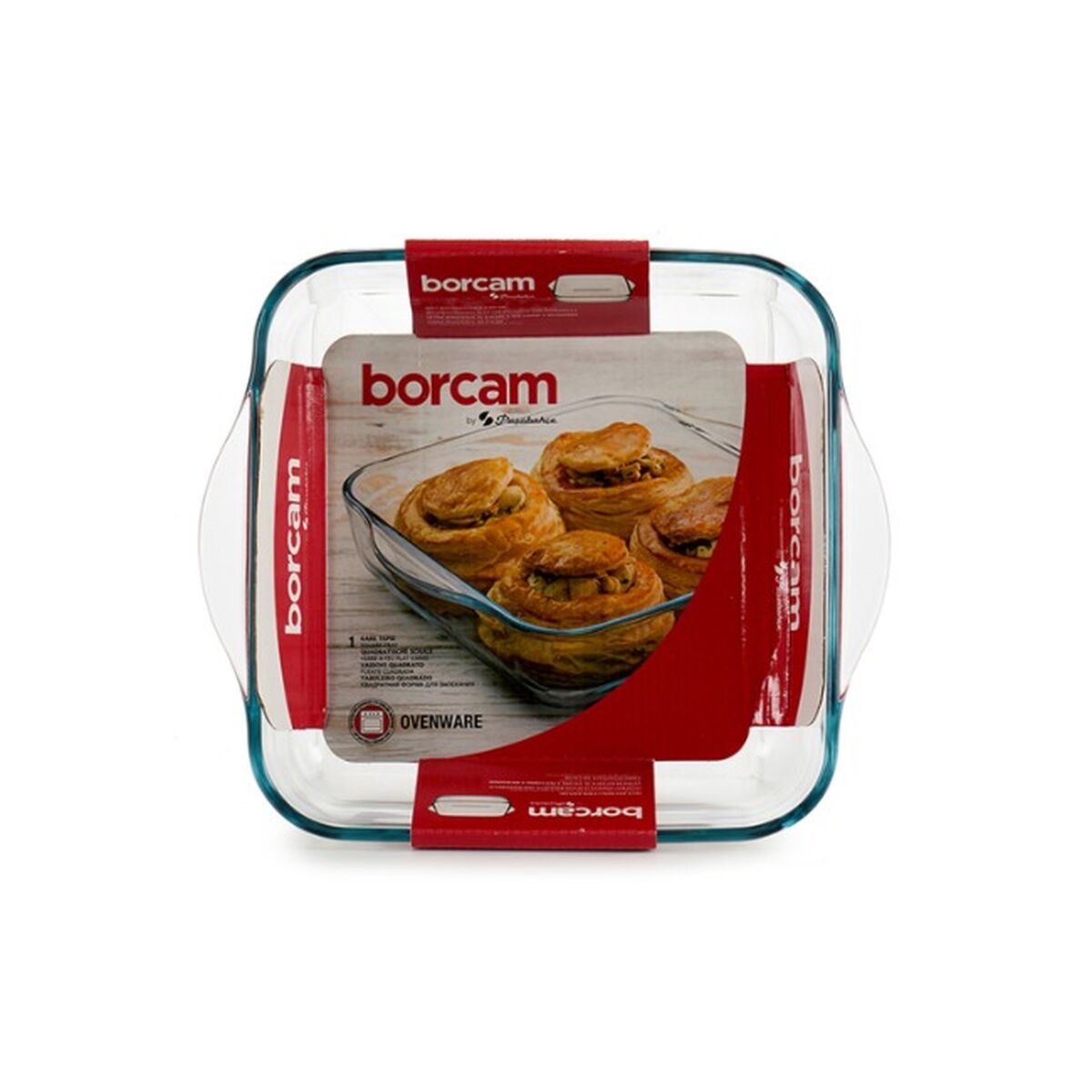 Ugnsplåt Pasabahce Borcam 1,9 L 22 x 6 x 25,5 cm Med handtag (6 antal) - 4