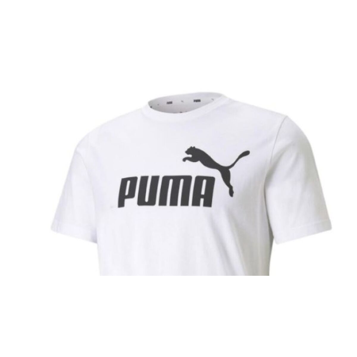 Sporttröja med ärmar Puma ESS LOGO TEE 586666 02 Vit - 2