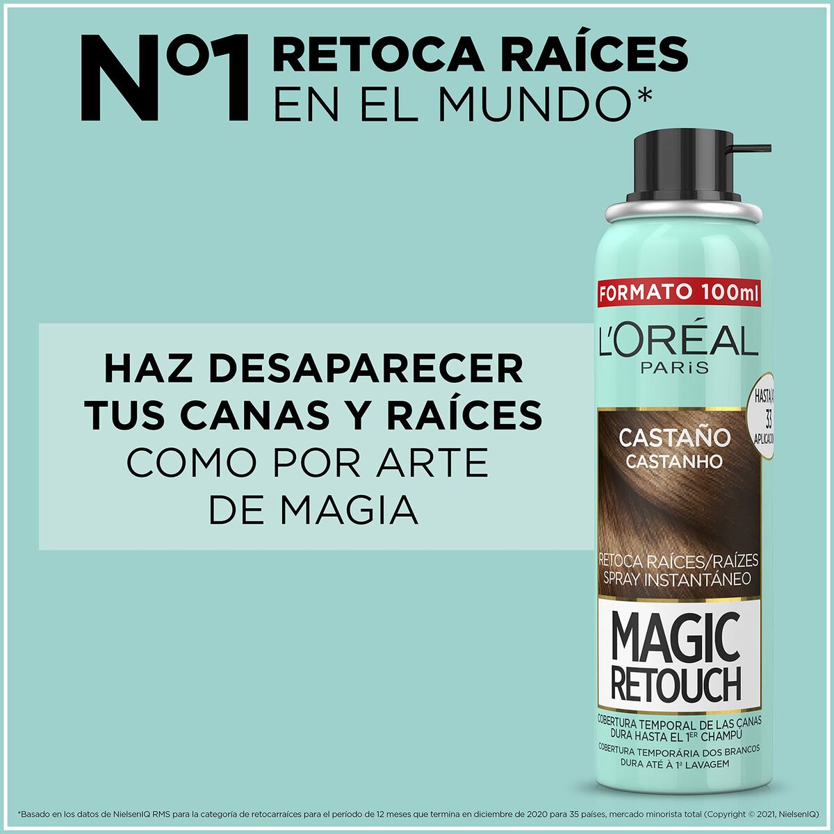 Täckningsspray för grått hår L'Oreal Make Up Magic Retouch 4-Blont 100 ml - 2