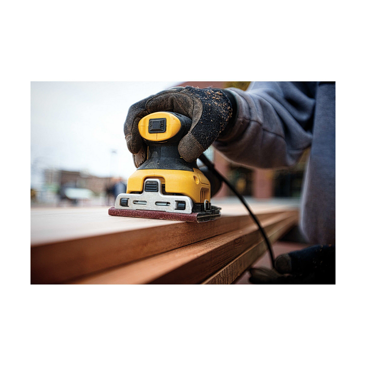 Excenterslip Dewalt DWE492DUO1-QS 230 W