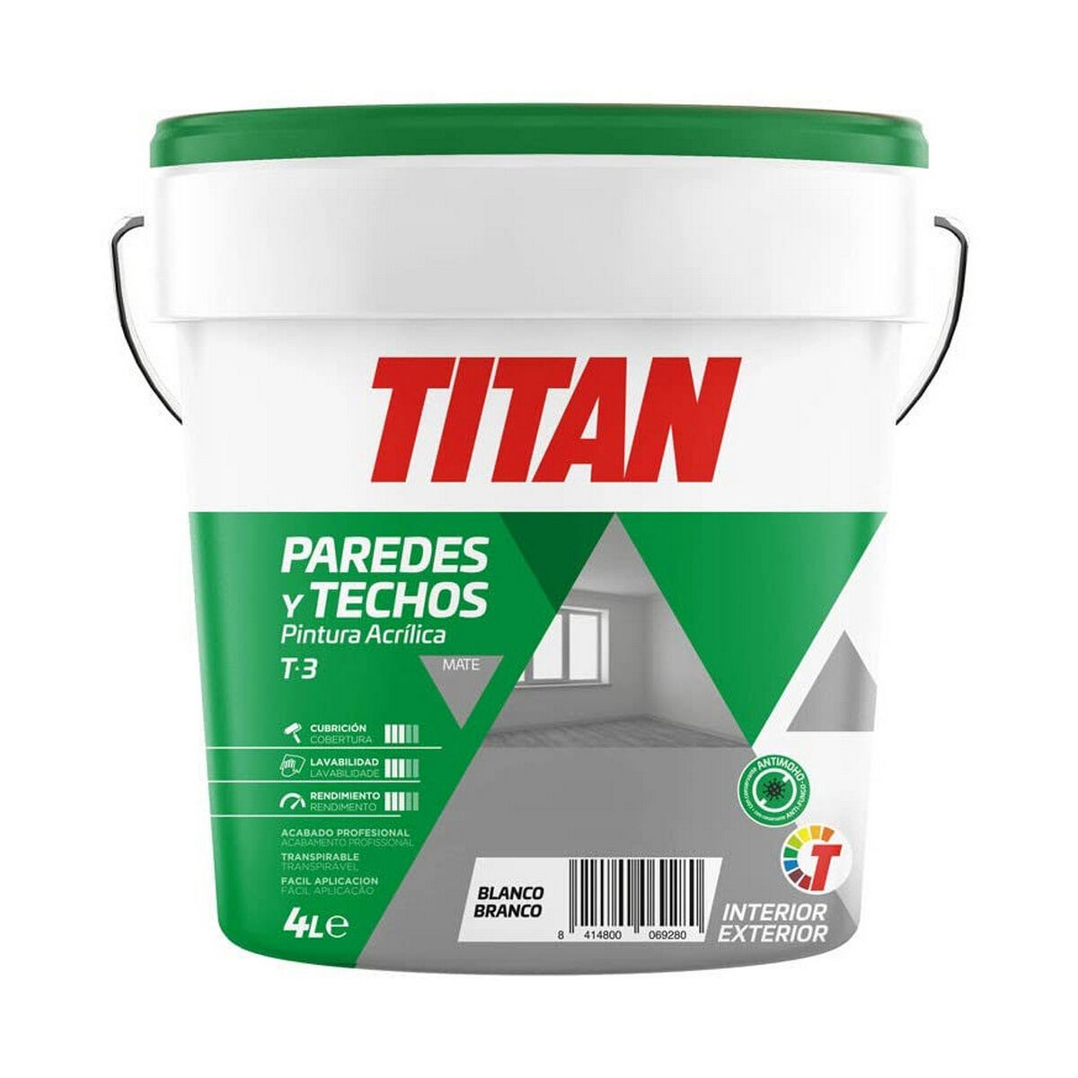 Måla Titan 123000304 Vit 4 L