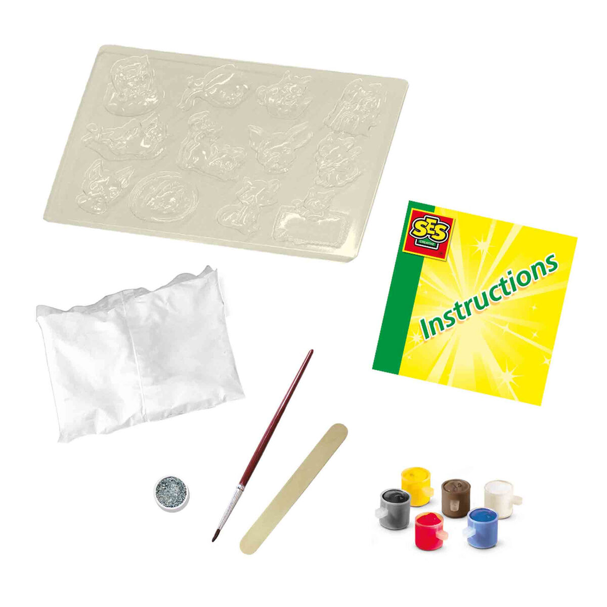 Craft Game SES Creative Plaster casting dogs and cats - 3