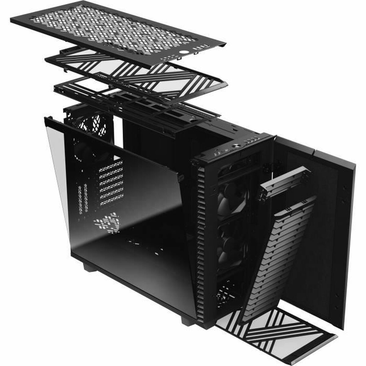 ATX Semitorn Fractal Design Define 7 Svart - 2