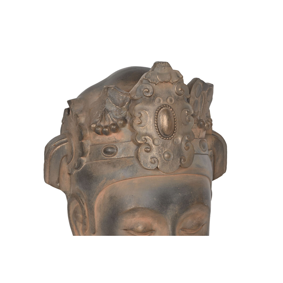 Prydnadsfigur Home ESPRIT Brun Svart Buddha Orientalisk 15 x 18 x 38 cm - 4