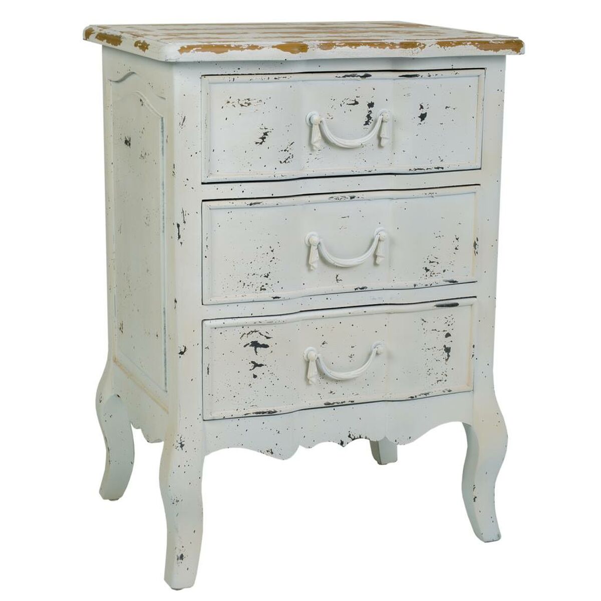Nattduksbord Alexandra House Living Vit 40 x 70 x 50 cm