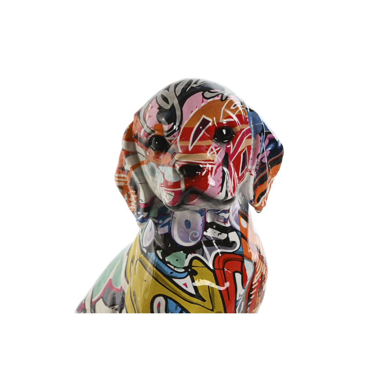 Prydnadsfigur Home ESPRIT Multicolour Hund 13,5 x 9,5 x 19,5 cm - 3
