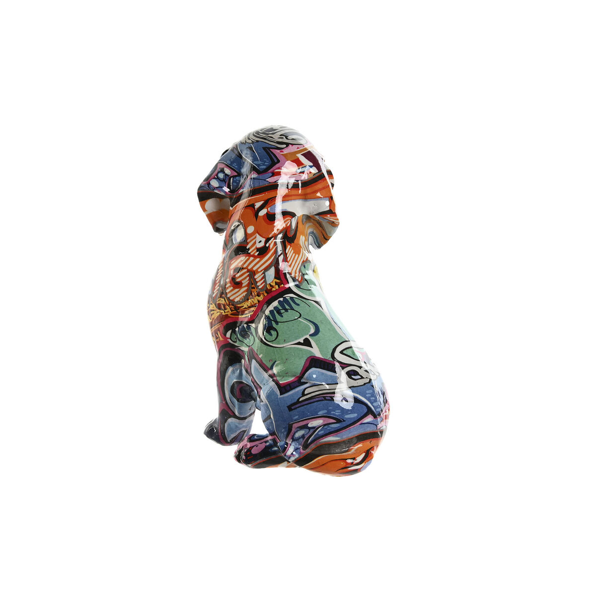 Prydnadsfigur Home ESPRIT Multicolour Hund 13,5 x 9,5 x 19,5 cm - 2