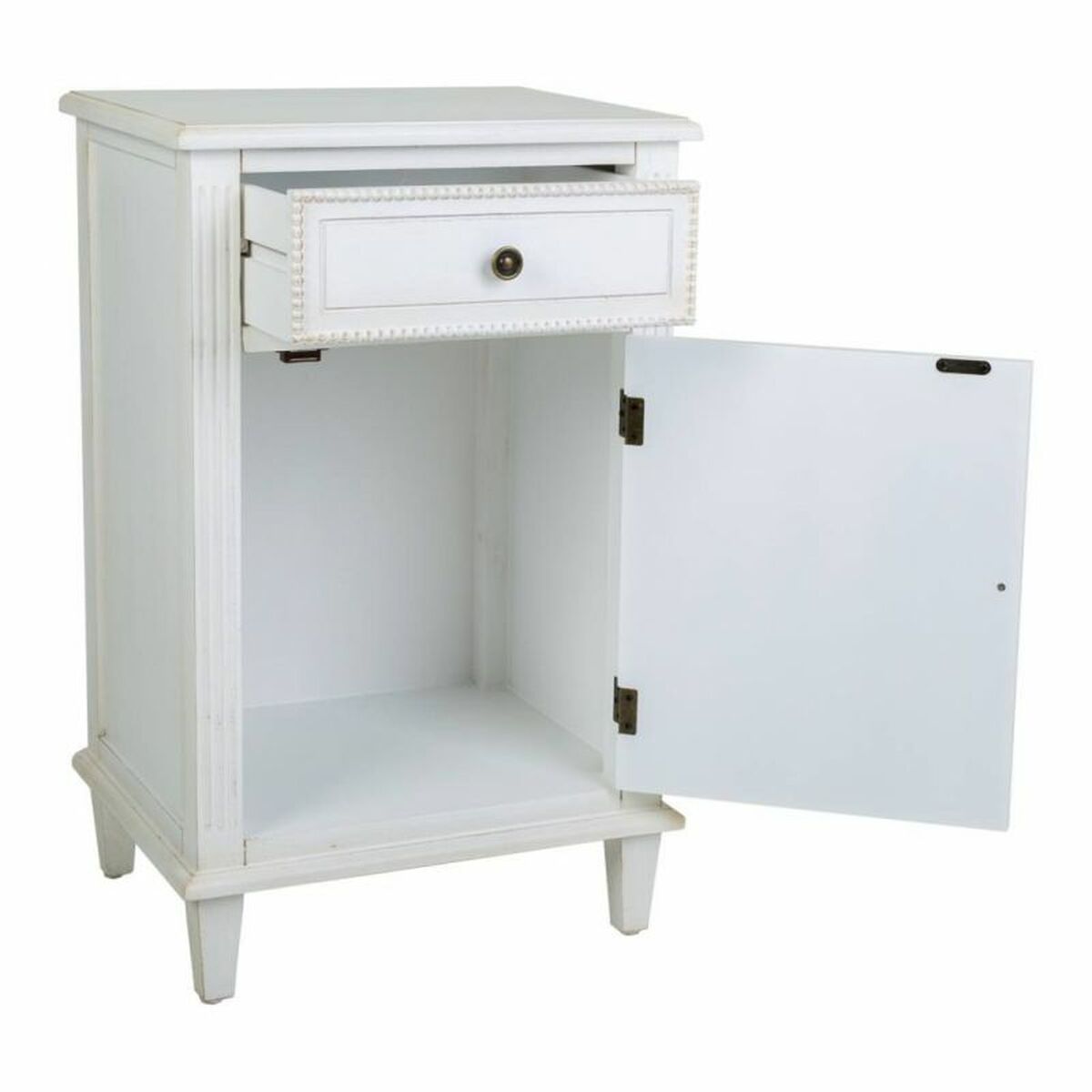 Nattduksbord Alexandra House Living Vit 36 x 72 x 45 cm - 4
