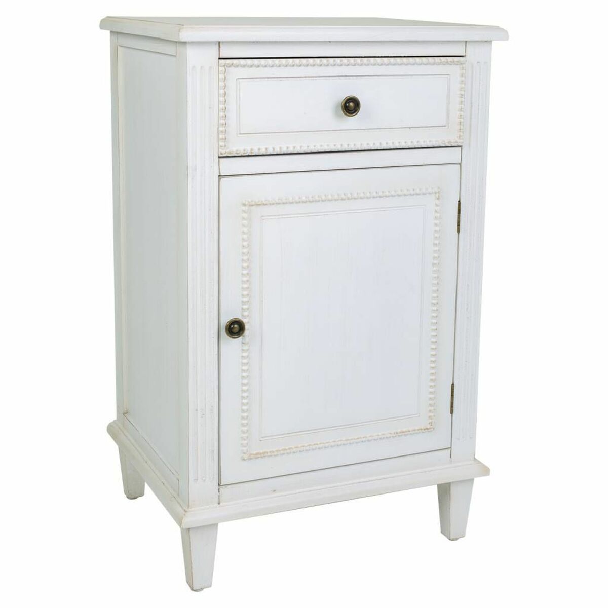 Nattduksbord Alexandra House Living Vit 36 x 72 x 45 cm
