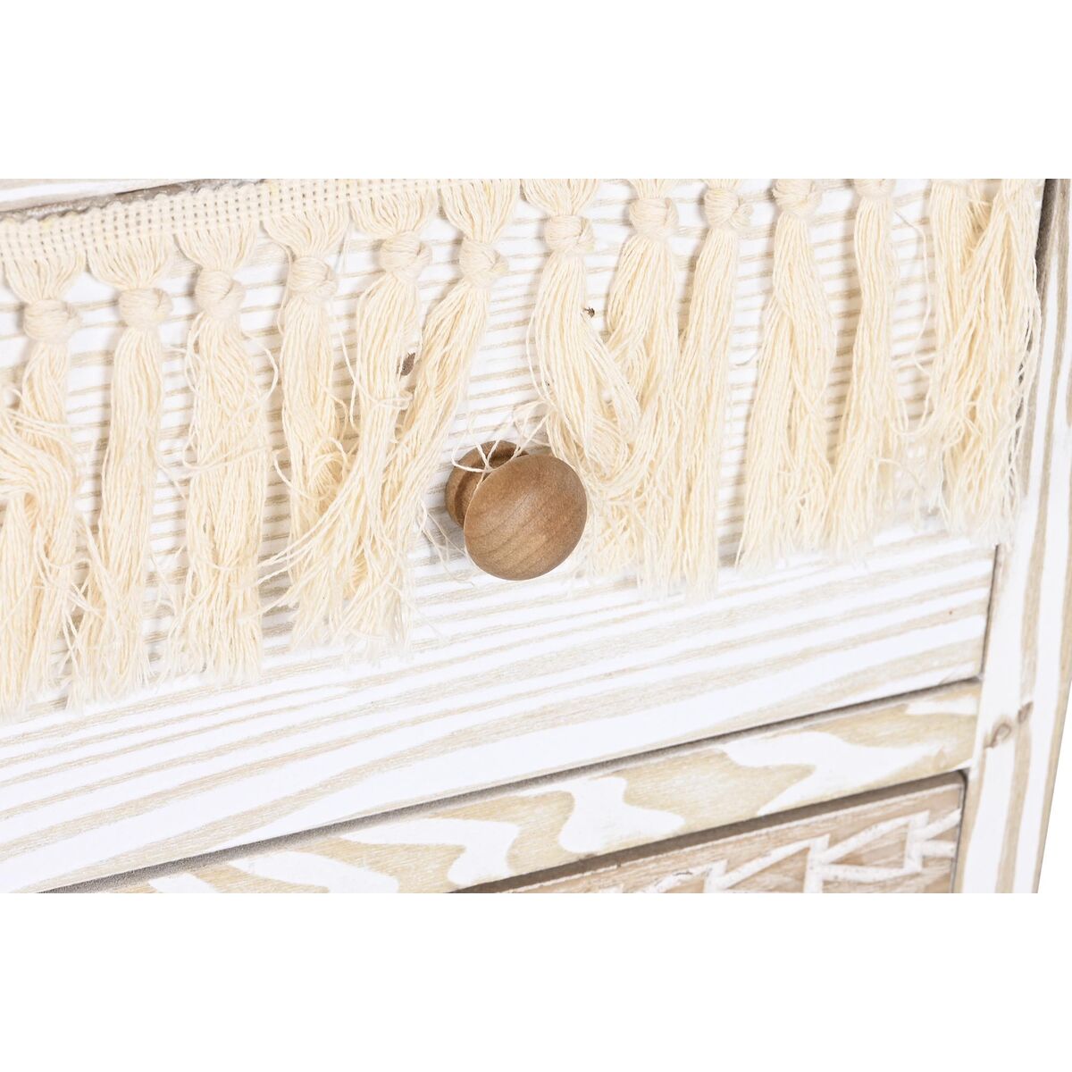 Kommod DKD Home Decor Gran Naturell Bomull Vit (80 x 35 x 80 cm) - 11