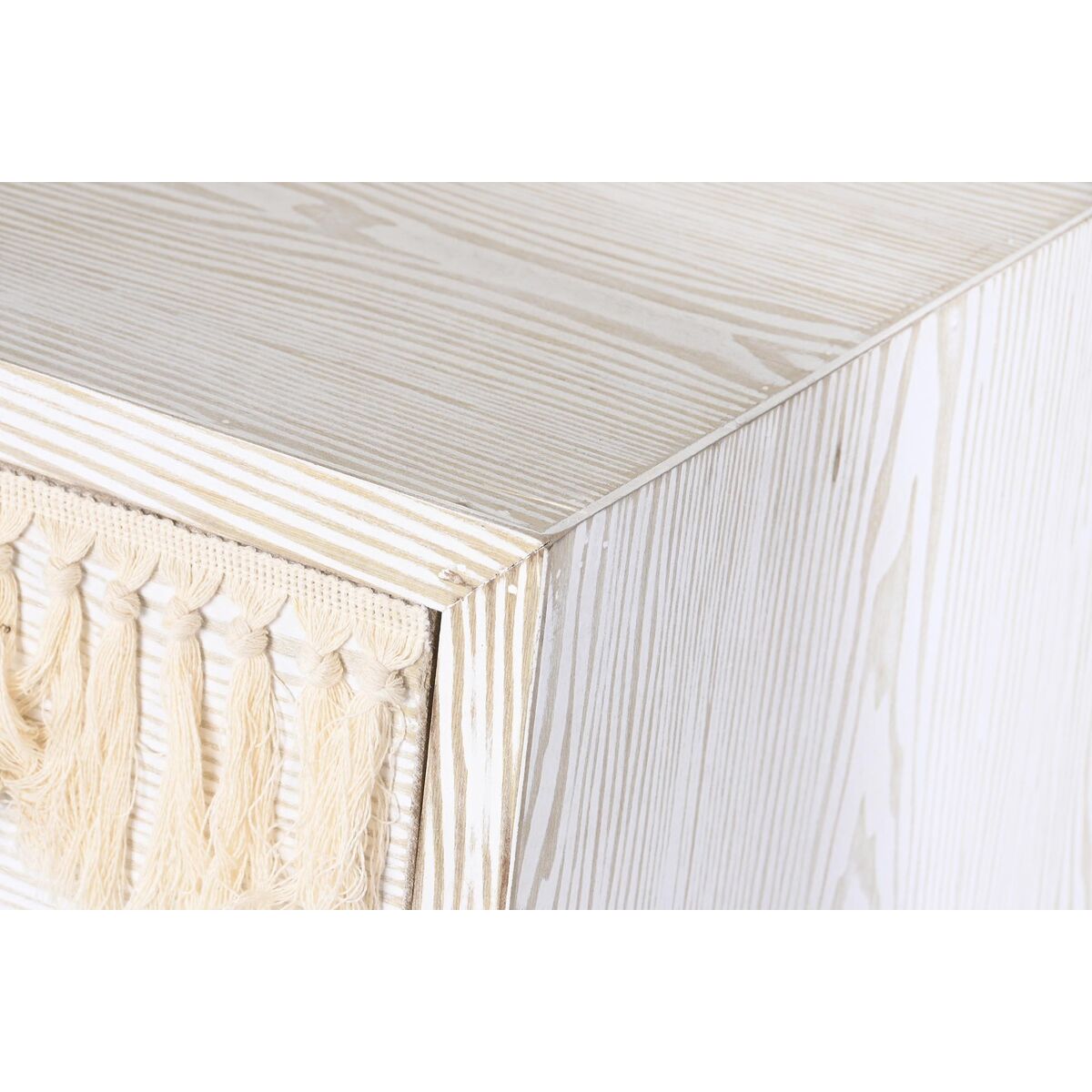 Kommod DKD Home Decor Gran Naturell Bomull Vit (80 x 35 x 80 cm) - 10