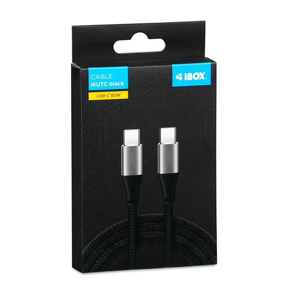Kabel USB C Ibox IKUTC1B Svart 1 m - 5