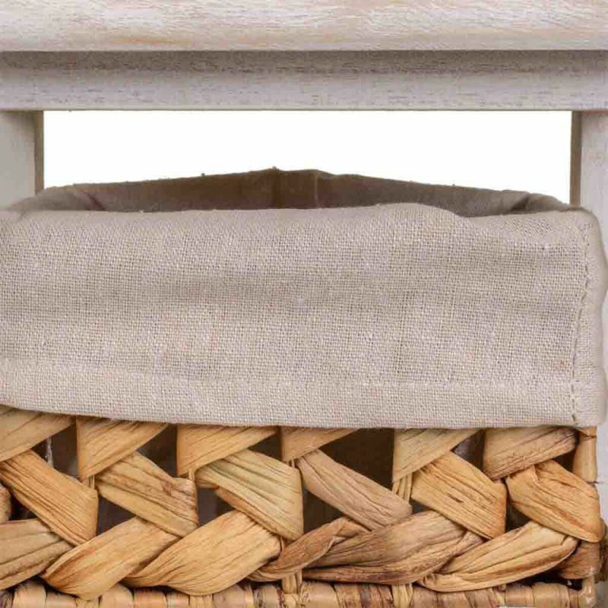 Nattduksbord Alexandra House Living Vit 25 x 57 x 25 cm - 6