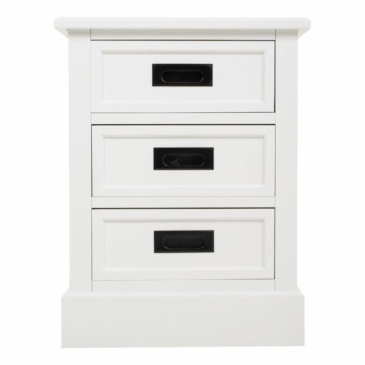 Nattduksbord Alexandra House Living Vit 35 x 60 x 45 cm - 3
