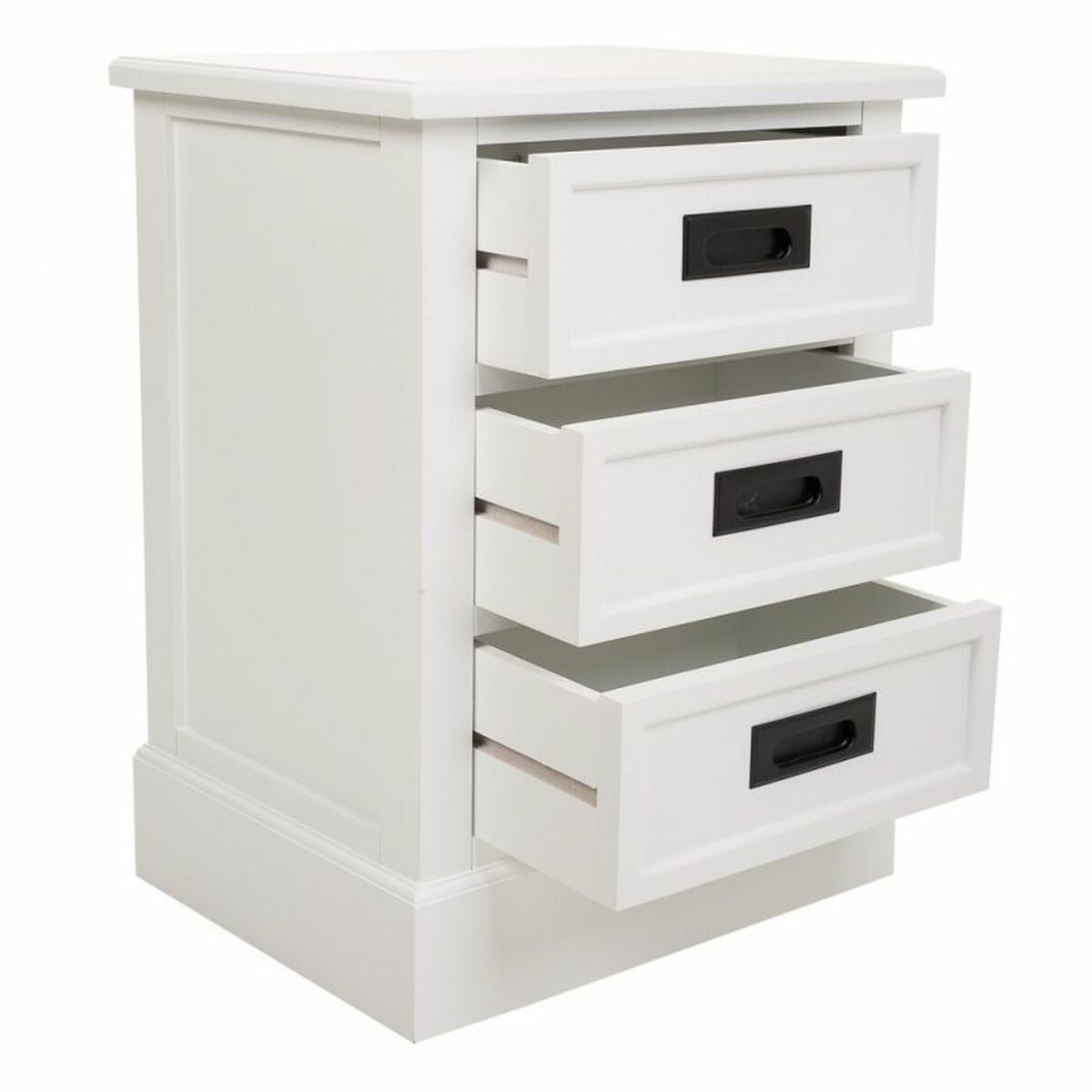 Nattduksbord Alexandra House Living Vit 35 x 60 x 45 cm - 4
