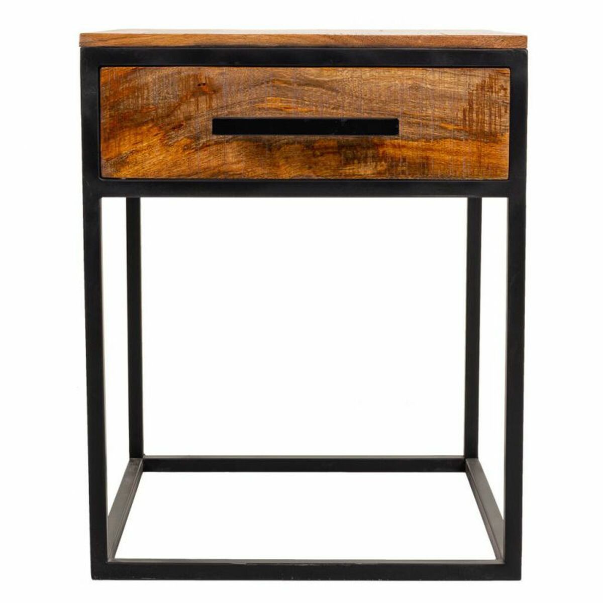 Nattduksbord Alexandra House Living Brun Svart 61 x 57 x 61 cm - 3