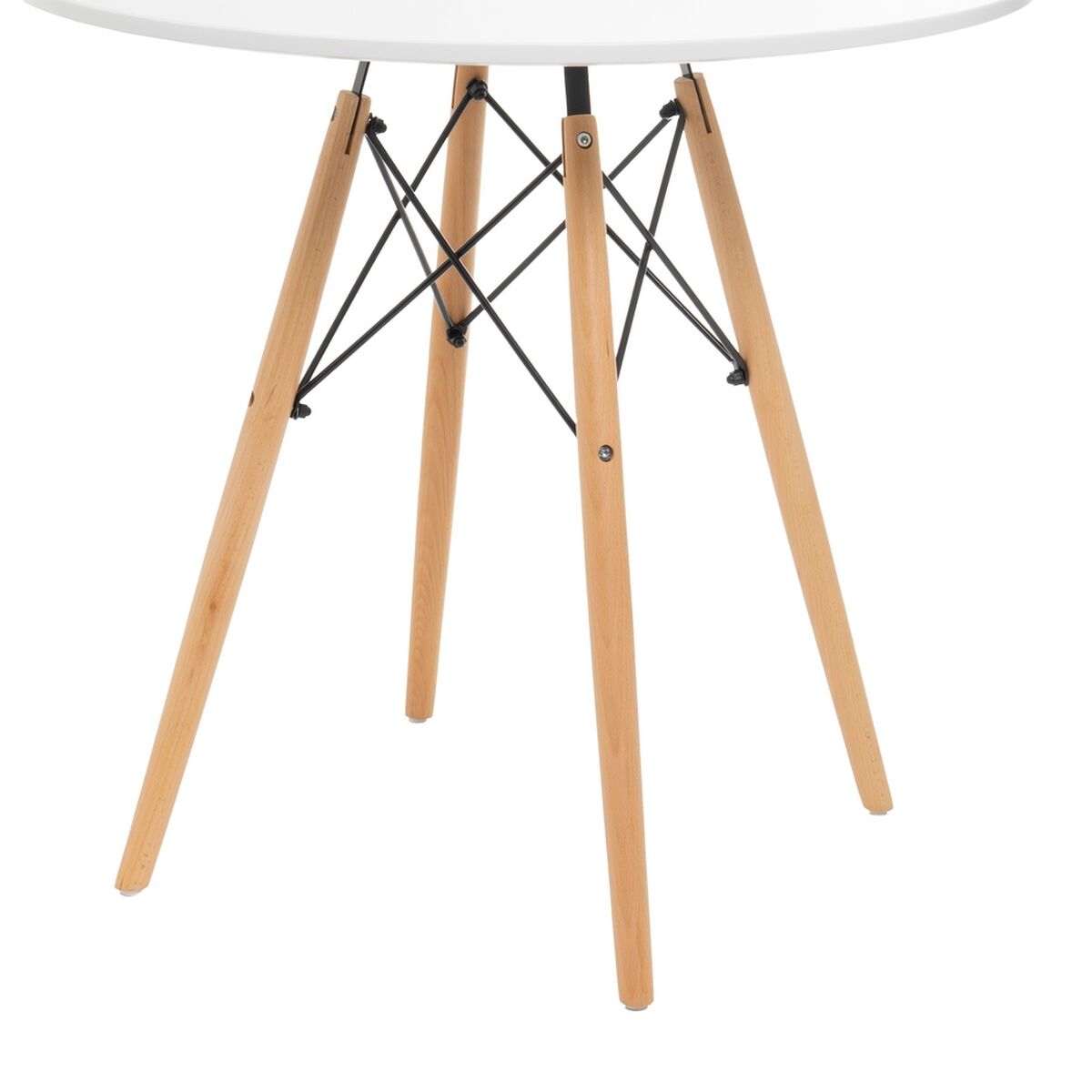 Bord Vit Naturell 80 x 80 x 74 cm - 5