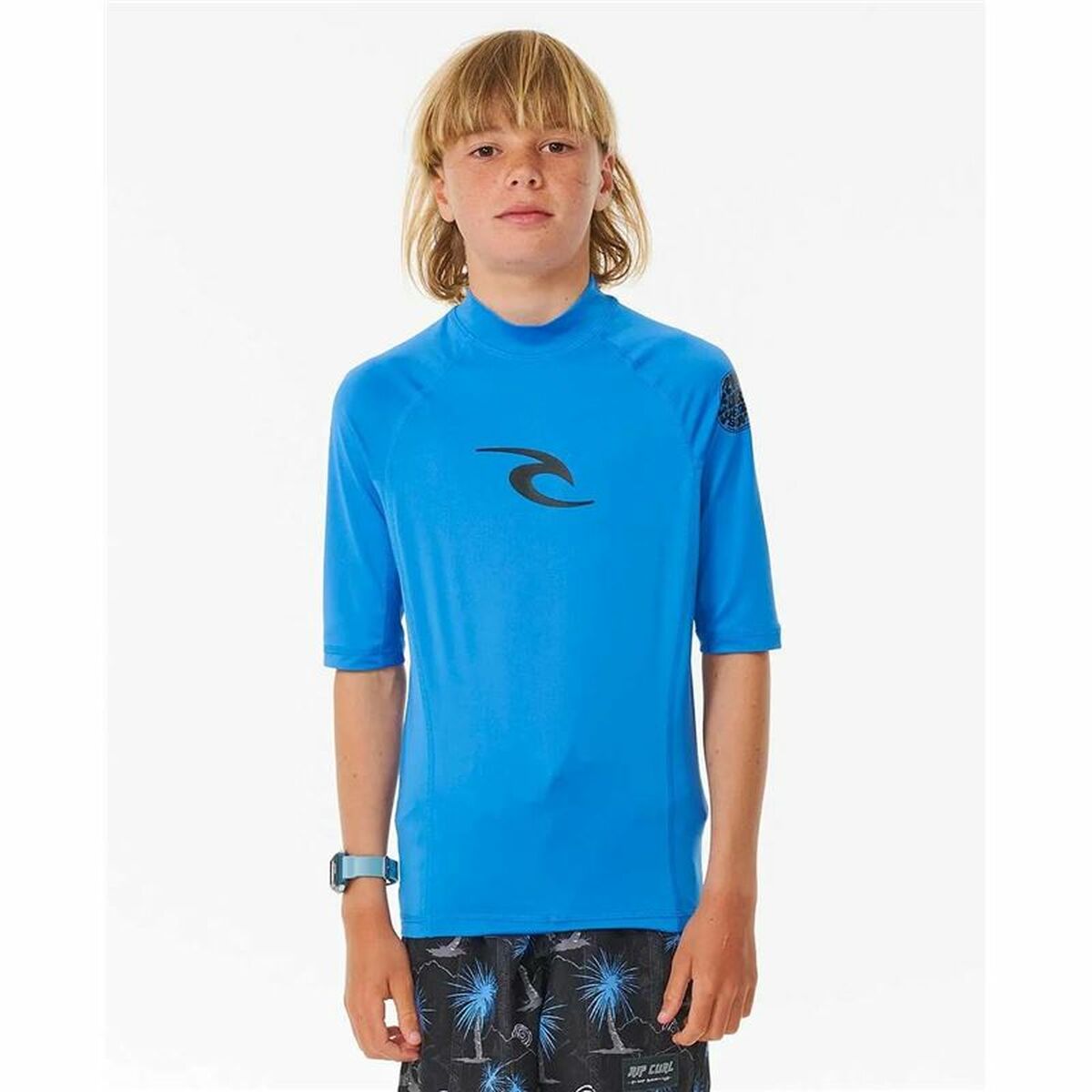 T-shirt med kortärm Herr Rip Curl Wave pf Himmelsblå