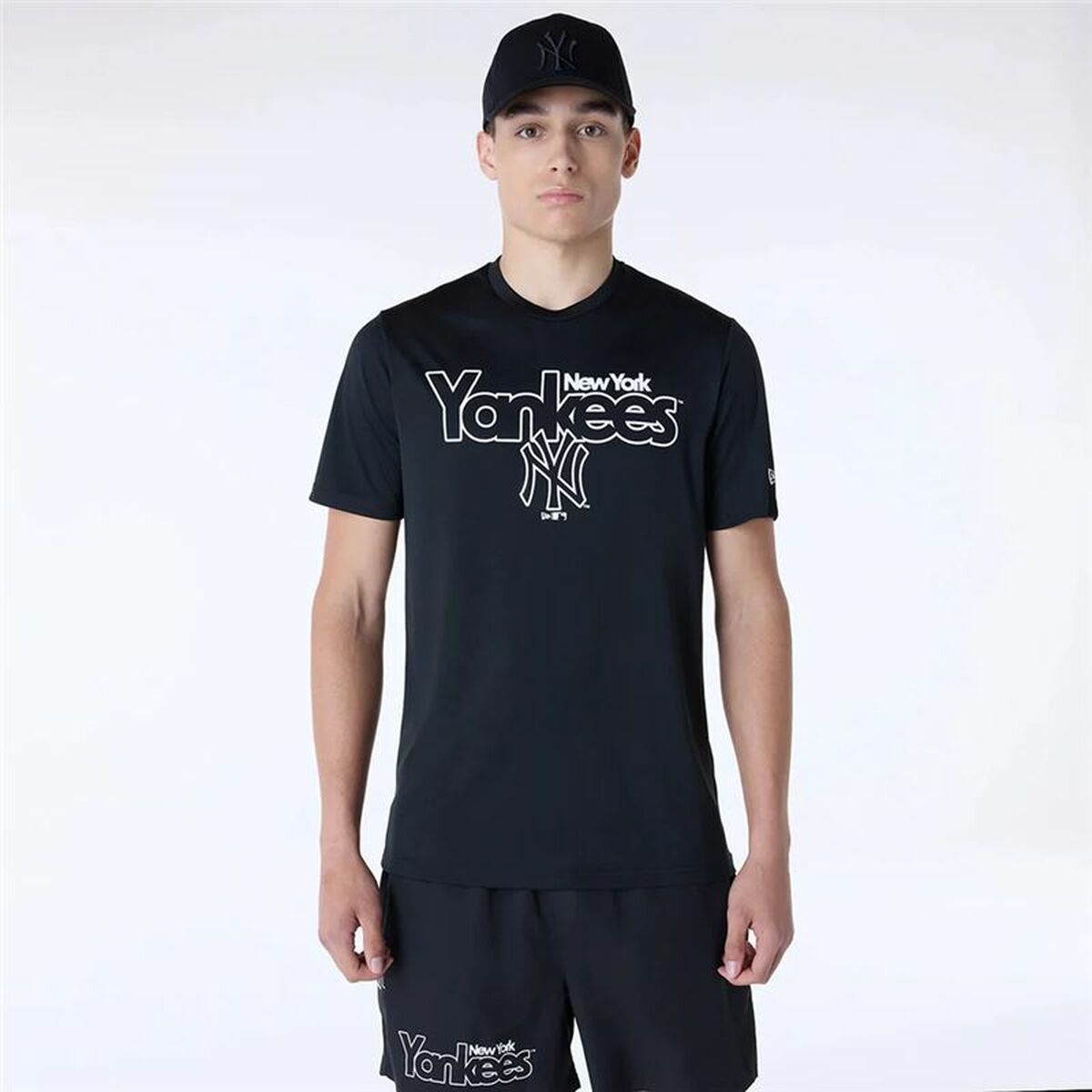 Baskettröja New Era New York Yankees MLB Svart - 2