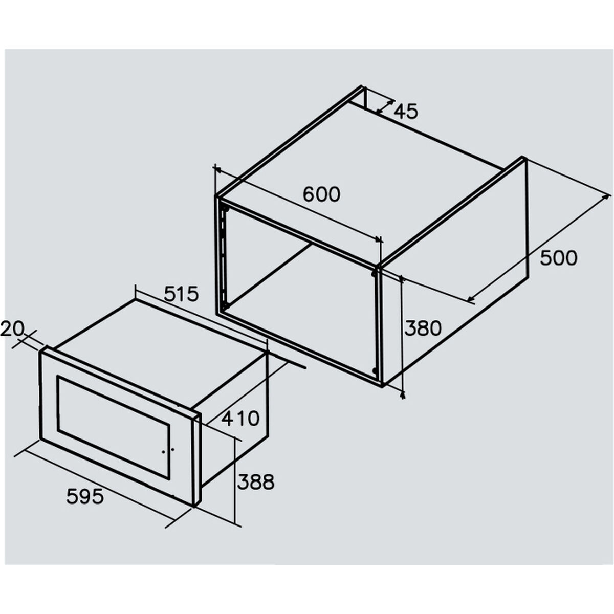 Mikrovågsugnen Cata MC25GTCWH 1000W 25 L 1000W 900 W (25 L) - 2