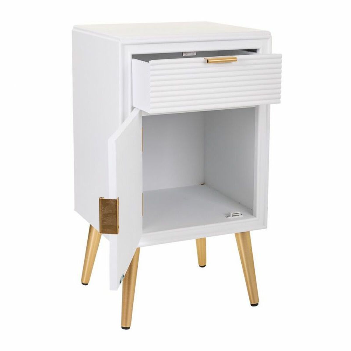 Nattduksbord Alexandra House Living Gyllene 36 x 70 x 39 cm - 4