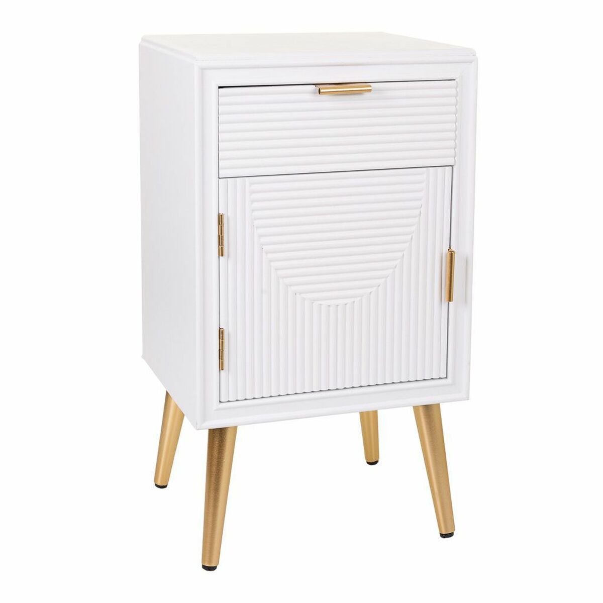 Nattduksbord Alexandra House Living Gyllene 36 x 70 x 39 cm