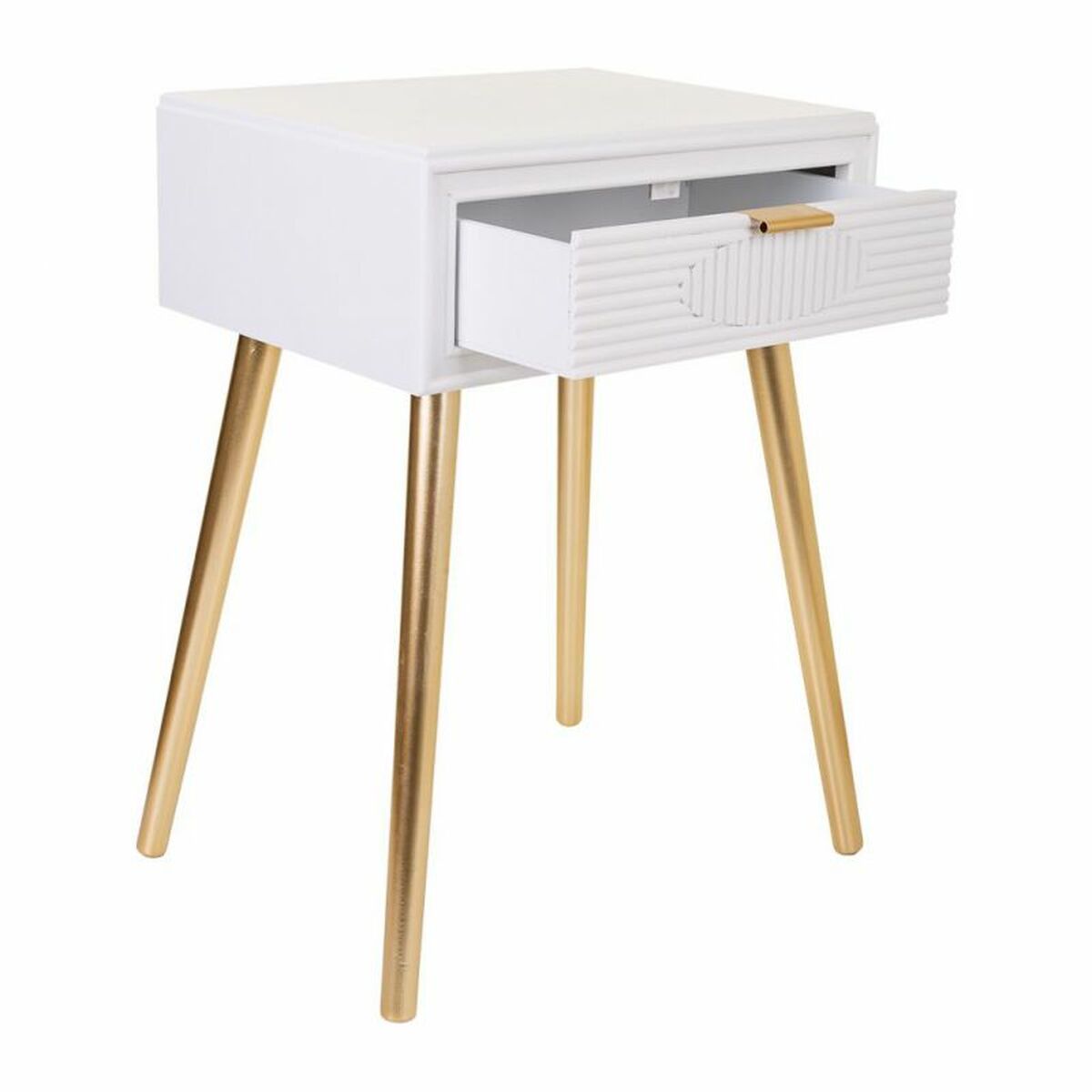 Nattduksbord Alexandra House Living Gyllene 39 x 67 x 47 cm - 4