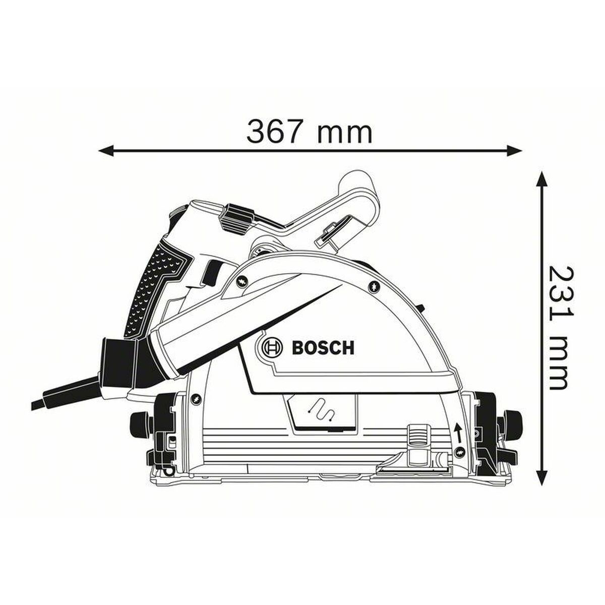 Cirkelsåg BOSCH 0601675001 1400 W 230 V 165 mm - 2