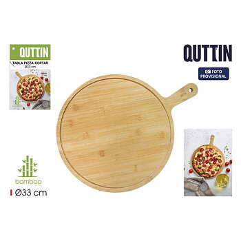 Skärbräda Quttin Brun 33 x 43 x 1 cm Pizza (12 antal)