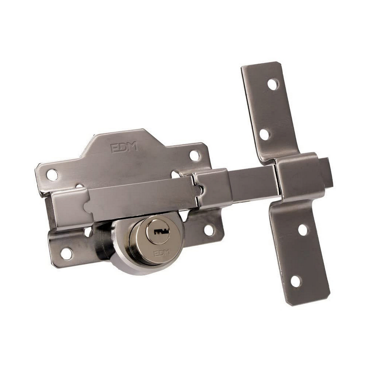 Säkerhetslås EDM 85191 ickel 83 x 170 mm Ø26 mm - 2