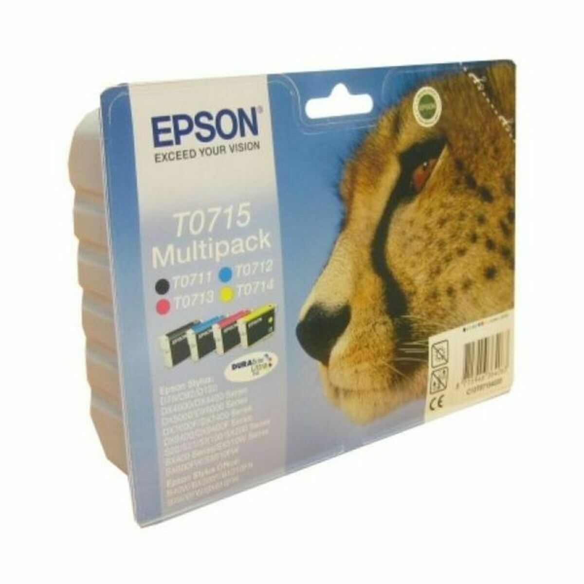 Original Bläckpatron Epson C13T07154012 Turkos Magenta Gul Svart