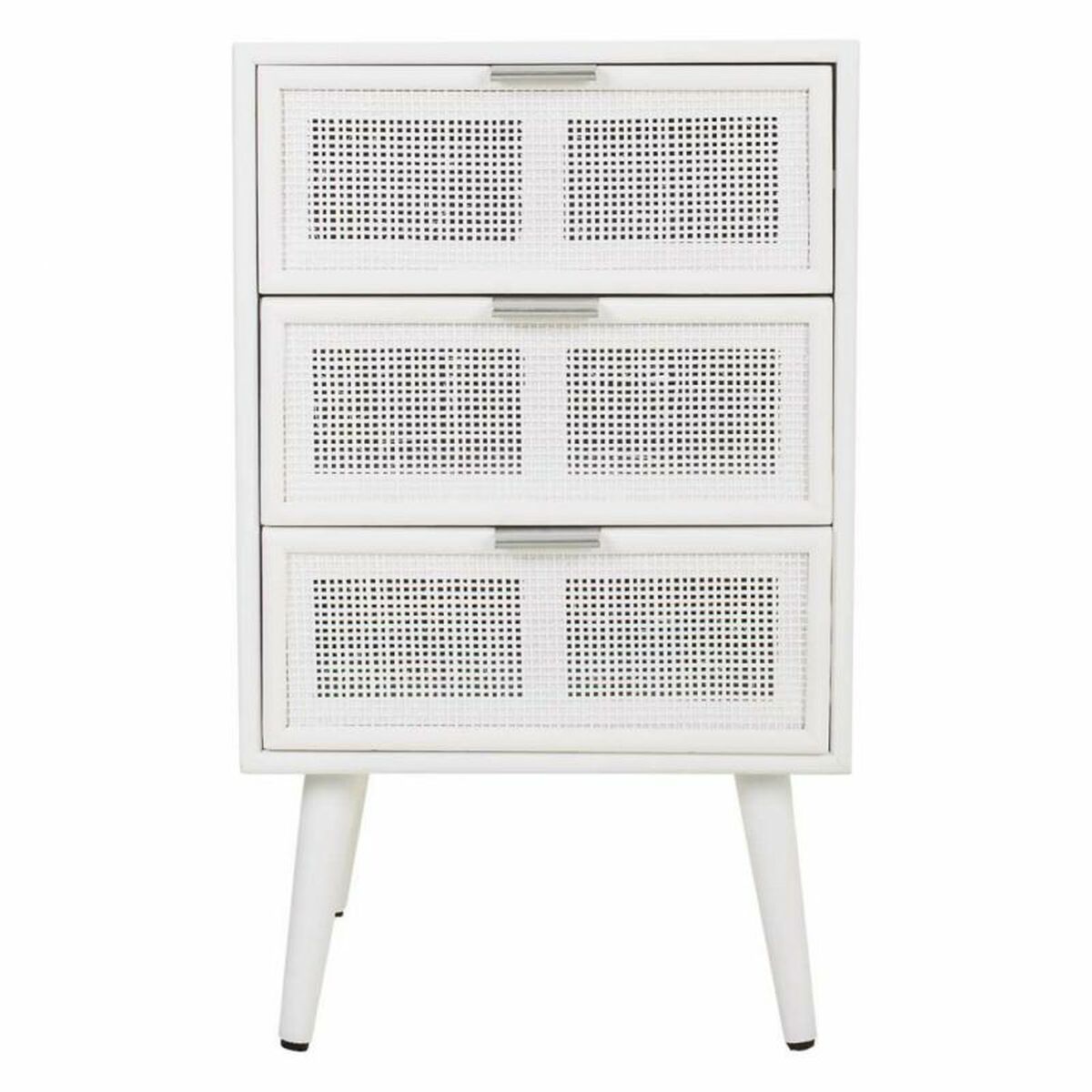 Nattduksbord Alexandra House Living Vit 36 x 71 x 42 cm - 4