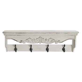 Väggmonterad rockhängare DKD Home Decor 85 x 18 x 25 cm Gran Metall Vintage