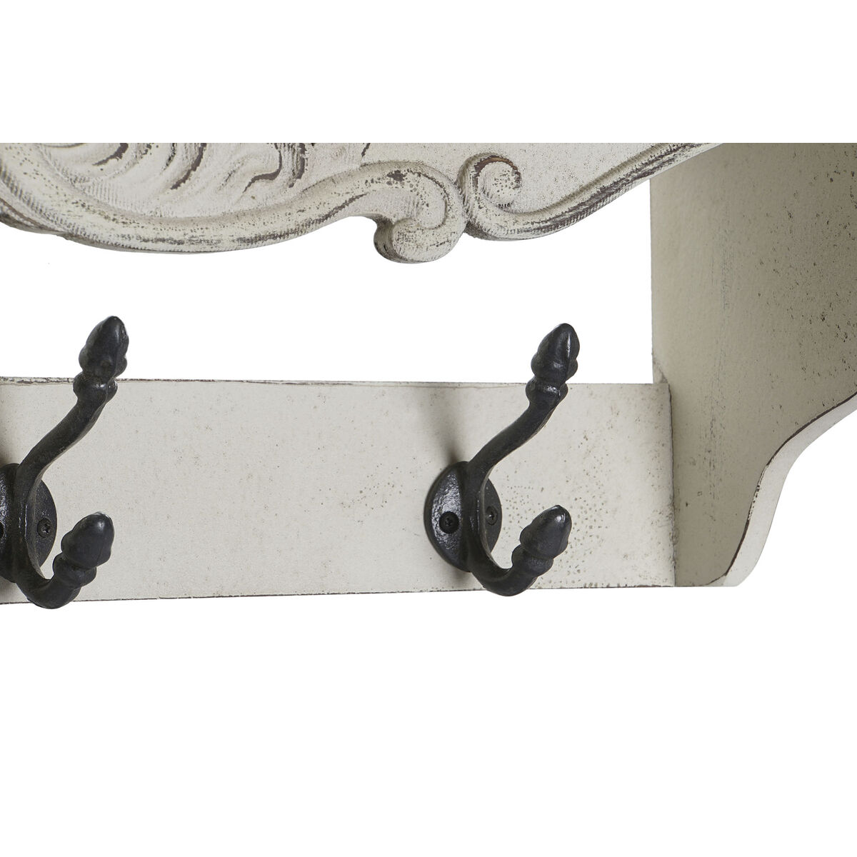 Väggmonterad rockhängare DKD Home Decor 85 x 18 x 25 cm Gran Metall Vintage - 3