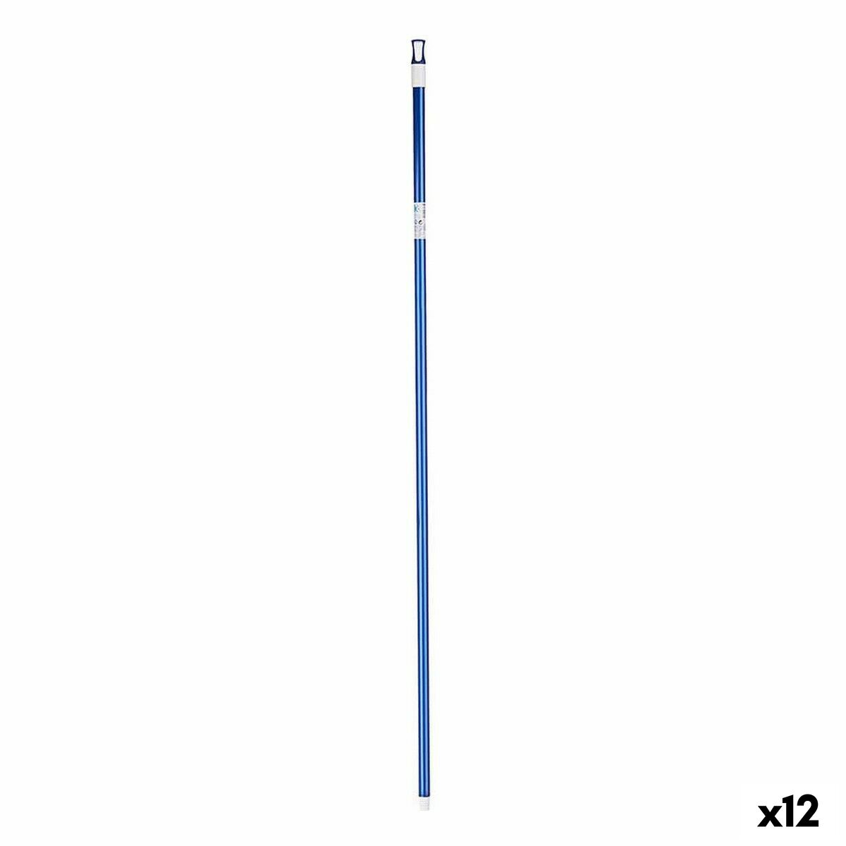 Sopborstskaft Blå Metall 2,3 x 130 x 2,3 cm (12 antal)