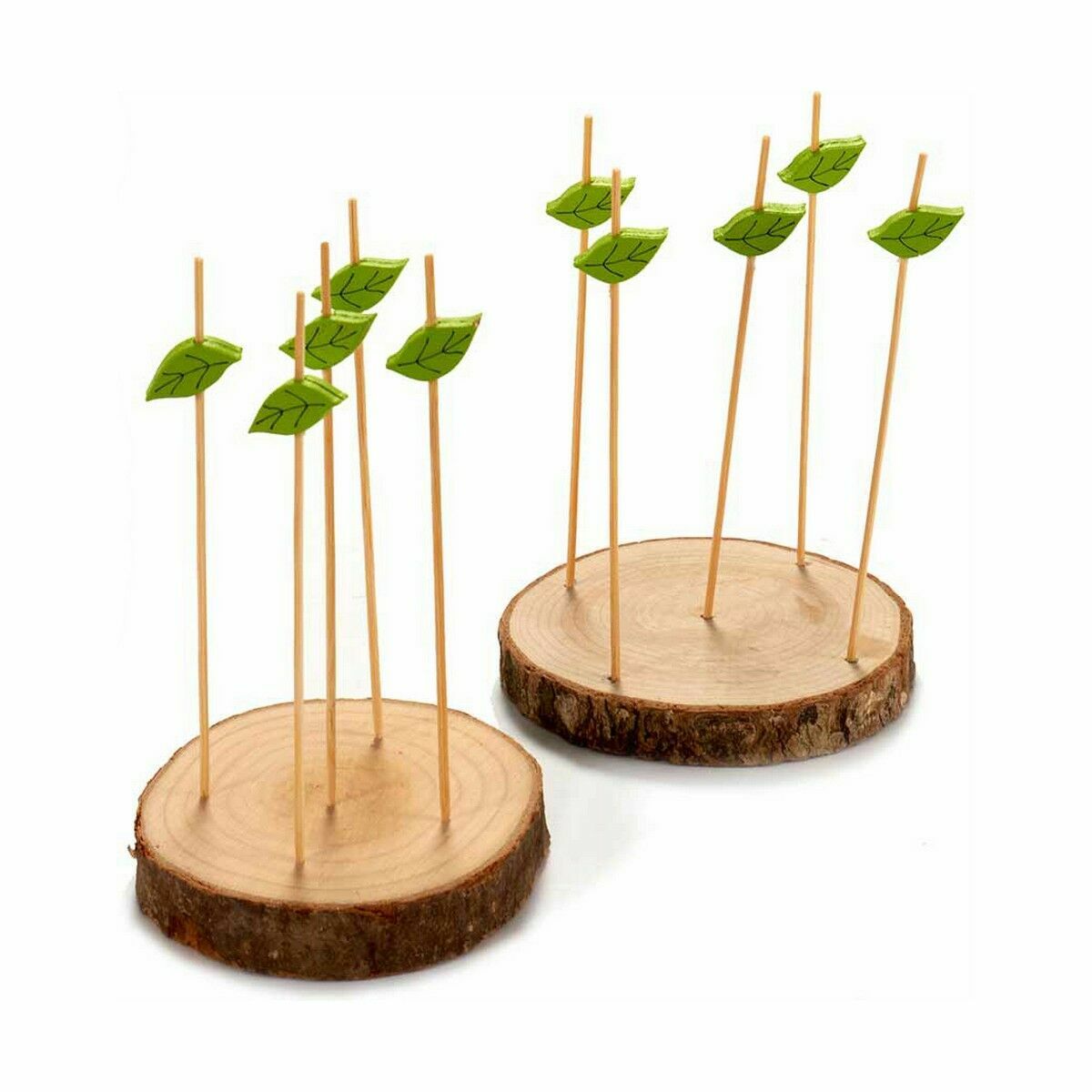 Snacksbricka Stock Set Brun Trä (24 antal) - 2