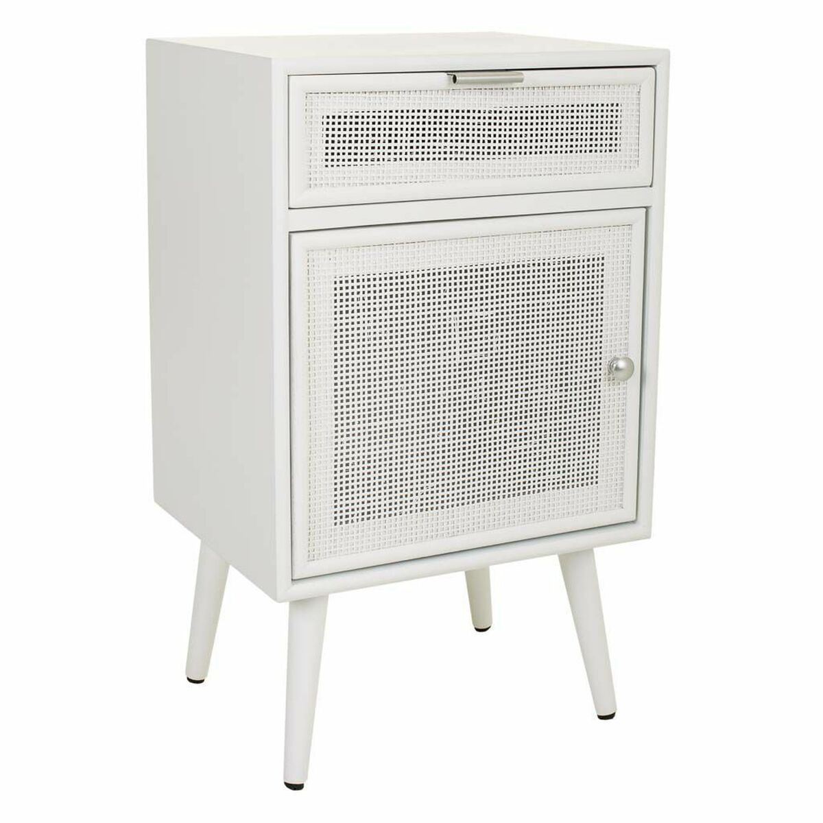 Nattduksbord Alexandra House Living Vit 36 x 71 x 42 cm