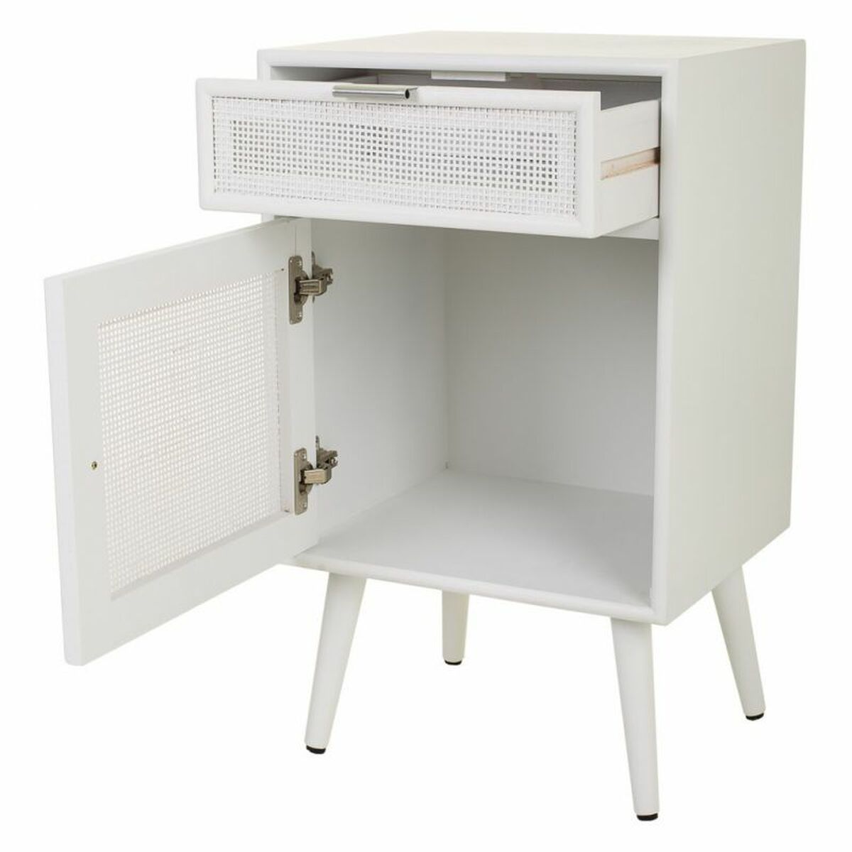 Nattduksbord Alexandra House Living Vit 36 x 71 x 42 cm - 4