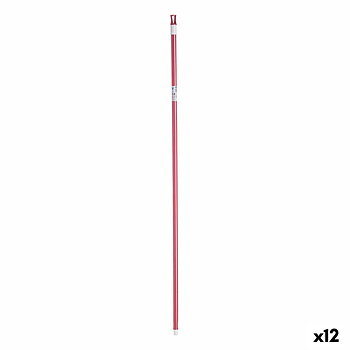 Sopborstskaft Rosa Metall 2,3 x 130 x 2,3 cm (12 antal)