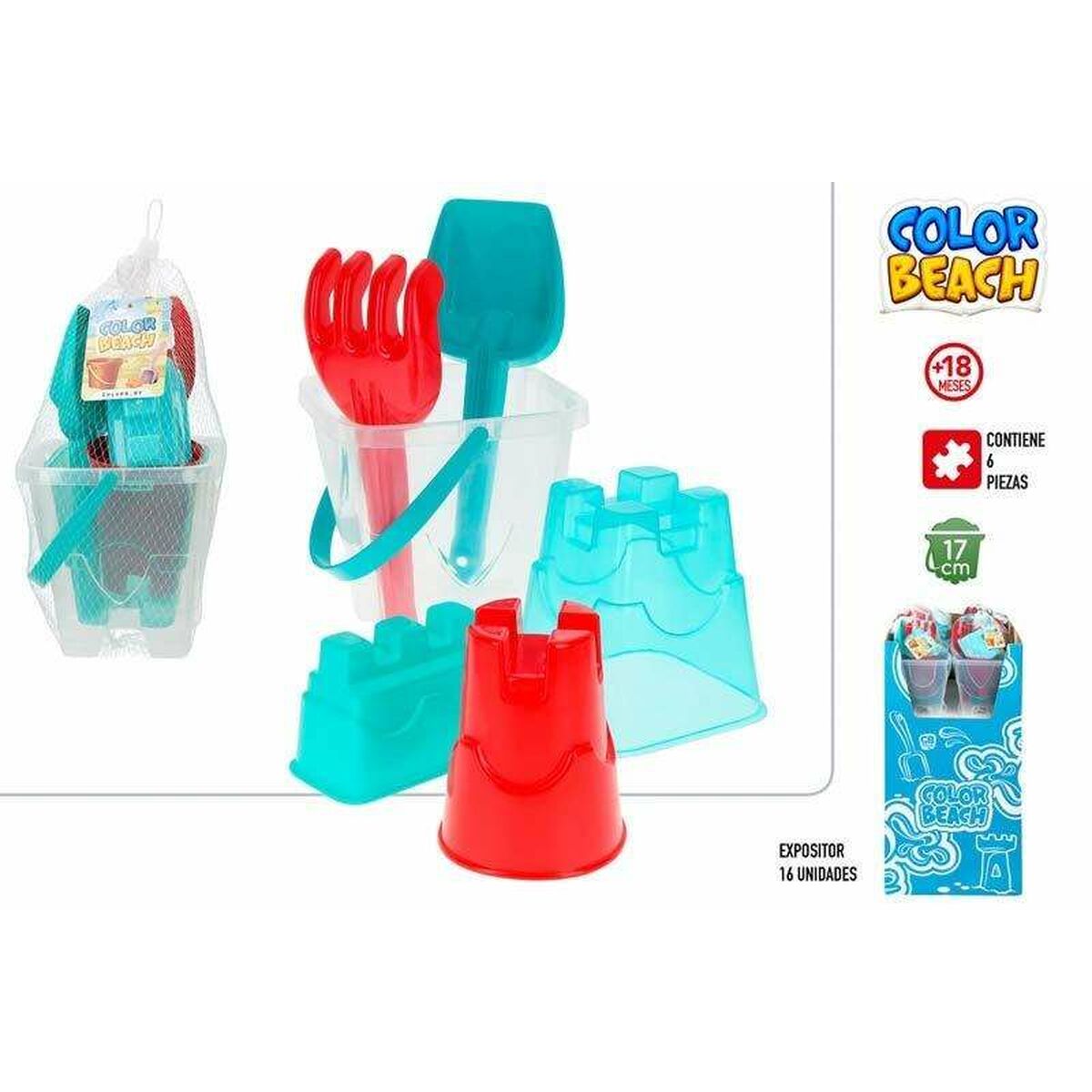 Strandleksaker set Colorbaby 17 cm 6 Delar - 2