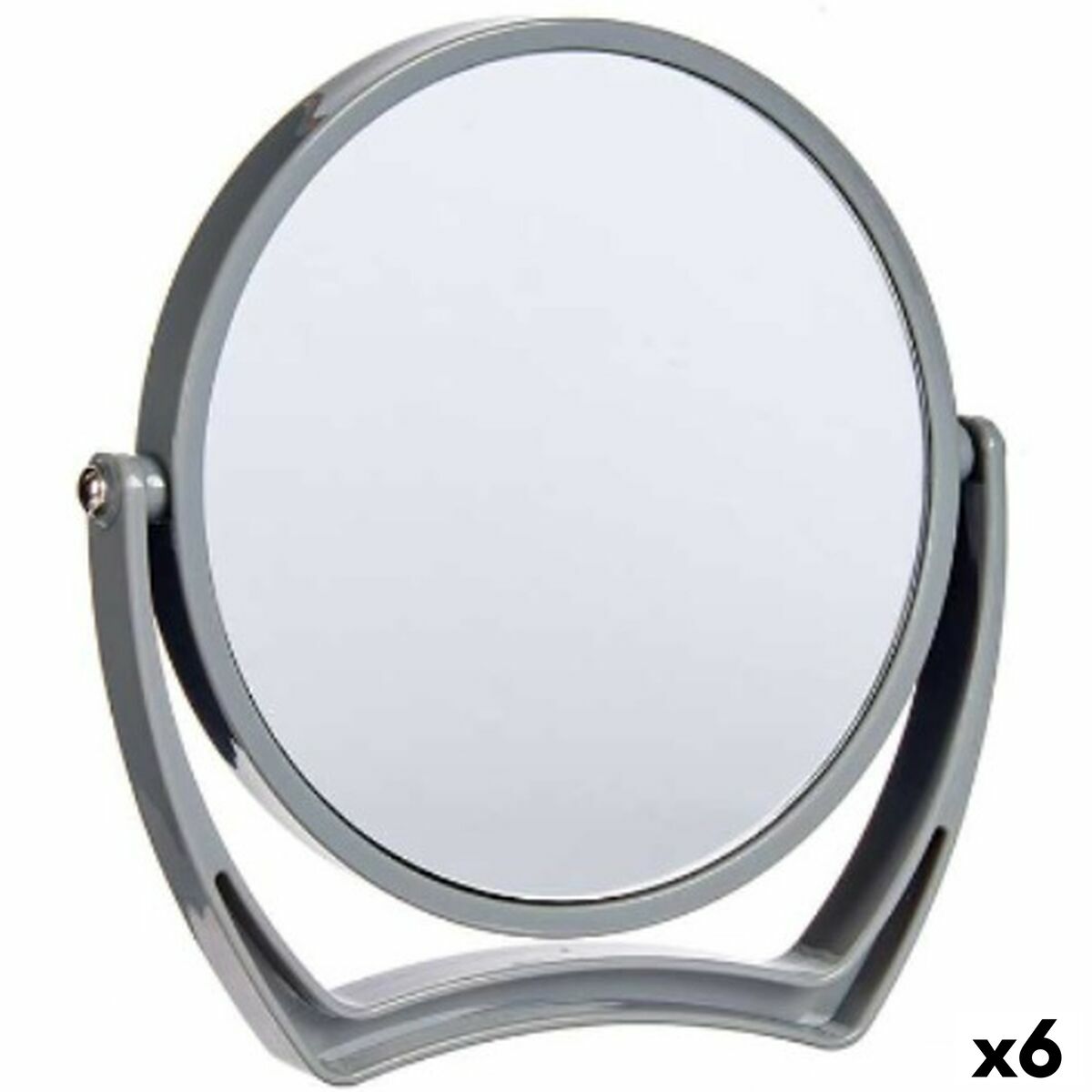 Förstorande Spegel Berilo BMJ-12605-GREY Grå Glas Plast 19 x 18,7 x 2 cm (6 antal)