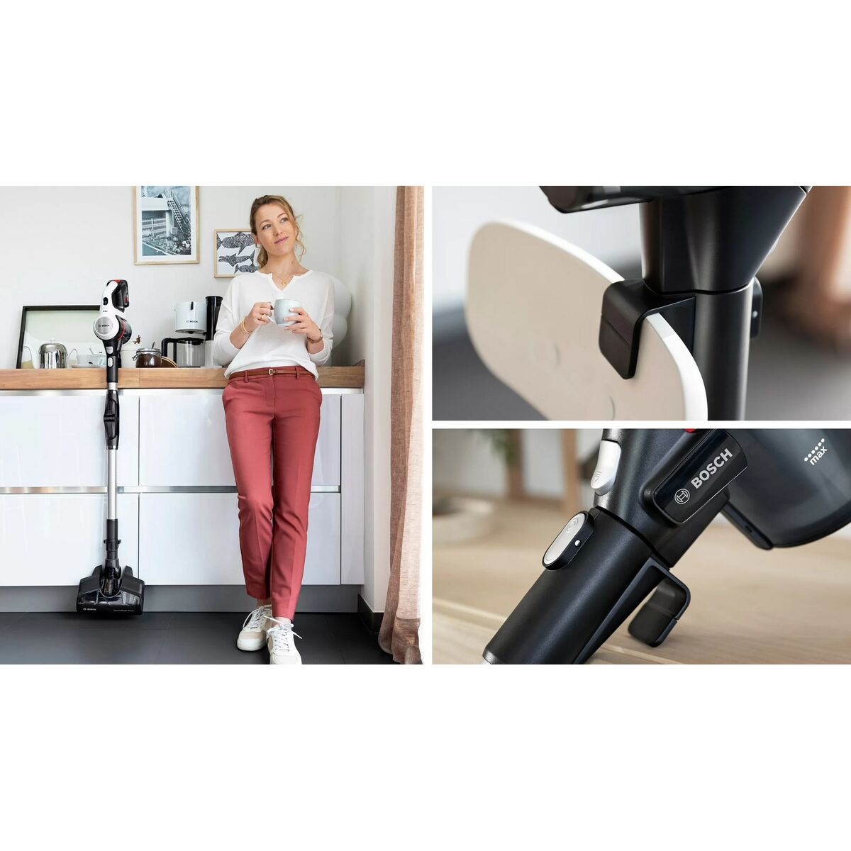 Sladdlös Dammsugare BOSCH BCS711XXL Vit Svart - 7